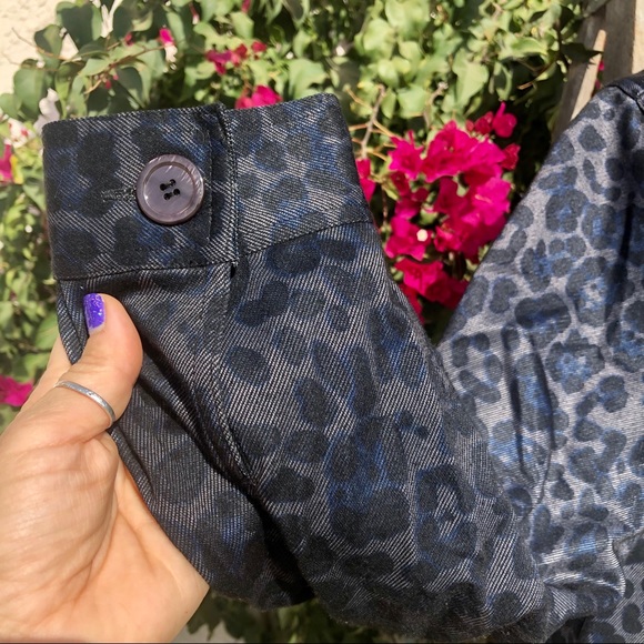 The Tog Shop Petites Blue/Black Leopard Jacket - Picture 3 of 7